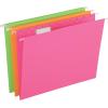 Pendaflex Glow Hanging File Folders, Letter Size, Assorted, Case Pack of 12 (81670)(Letter (Pack of 10))