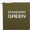 Pendaflex Hanging File Folders, Letter Size, Standard Green, 1/5-Cut Adjustable Tabs, 25 Per Box (81602), Standard Green – 1/5 Tabs