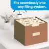 Pendaflex Manila Legal Size File Folders – 1/3-Cut Tabs in Left, Center, Right Positions for Easy Labeling – Manila Folders Ideal for Office, Home Office & Filing Cabinets, 100 Folders (Pack of 1)(Legal)