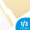 Pendaflex Manila Legal Size File Folders – 1/3-Cut Tabs in Left, Center, Right Positions for Easy Labeling – Manila Folders Ideal for Office, Home Office & Filing Cabinets, 100 Folders (Pack of 1)(Legal)