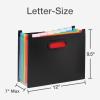 Pendaflex Portable Desktop File, Side Handles, Hanging File Folders, Tabs & Inserts, Letter Size, 9-1/2 x 12-3/16 x 6 Inches, Black (23013)(Expanding File Organizer)