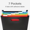 Pendaflex Portable Desktop File, Side Handles, Hanging File Folders, Tabs & Inserts, Letter Size, 9-1/2 x 12-3/16 x 6 Inches, Black (23013)(Expanding File Organizer)