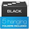 Pendaflex Portable Desktop File, Side Handles, Hanging File Folders, Tabs & Inserts, Letter Size, 9-1/2 x 12-3/16 x 6 Inches, Black (23013)(Hanging File Organizer)