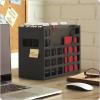 Pendaflex Portable Desktop File, Side Handles, Hanging File Folders, Tabs & Inserts, Letter Size, 9-1/2 x 12-3/16 x 6 Inches, Black (23013)(Hanging File Organizer)