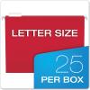 Pendaflex Recycled Hanging Folders, Letter Size, Aqua, 1/5 Cut, 25/BX (81616)(Assorted Primary Colors)