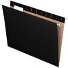 Pendaflex Recycled Hanging Folders, Letter Size, Aqua, 1/5 Cut, 25/BX (81616)(Black)