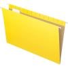 Pendaflex Recycled Hanging Folders, Letter Size, Aqua, 1/5 Cut, 25/BX (81616)(Yellow)