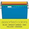 Pendaflex SureHook Reinforced Hanging Folders, Letter Size, Assorted Colors, 20 per Box (6152 1/5 ASST)(Assorted Colors)