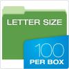 Pendaflex Two-Tone Color File Folders, Letter Size, Assorted Colors, 1/3 Cut, 100 per box (152 1/3 ASST)(Assorted Colors)