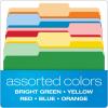 Pendaflex Two-Tone Color File Folders, Letter Size, Assorted Colors, 1/3 Cut, 100 per box (152 1/3 ASST)(Assorted Colors)