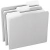 Pendaflex Two-Tone Color File Folders, Letter Size, Assorted Colors, 1/3 Cut, 100 per box (152 1/3 ASST)(Gray)