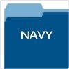 Pendaflex Two-Tone Color File Folders, Letter Size, Assorted Colors, 1/3 Cut, 100 per box (152 1/3 ASST)(Navy)