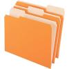 Pendaflex Two-Tone Color File Folders, Letter Size, Assorted Colors, 1/3 Cut, 100 per box (152 1/3 ASST)(Orange)