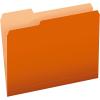 Pendaflex Two-Tone Color File Folders, Letter Size, Assorted Colors, 1/3 Cut, 100 per box (152 1/3 ASST)(Orange)
