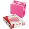 Pendaflex Two-Tone Color File Folders, Letter Size, Assorted Colors, 1/3 Cut, 100 per box (152 1/3 ASST)(Pink)