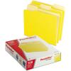Pendaflex Two-Tone Color File Folders, Letter Size, Assorted Colors, 1/3 Cut, 100 per box (152 1/3 ASST)(Yellow)