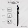 Pentonic BR-T Retractable Ballpoint Pens, 18 Count, Blue Ink, 0.7 mm Fine Point, Smooth Writing For Journaling, Office & School (PEN12125)(Blue)