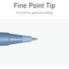 Pentonic Ballpoint Pens, 10 Count, Frosted Pale Pink Barrel with Red Ink, 0.7 mm Fine Point, Smooth Writing For Journaling & Note Taking (PEN13087)(Blue)