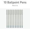 Pentonic Ballpoint Pens, 10 Count, Frosted Pale Pink Barrel with Red Ink, 0.7 mm Fine Point, Smooth Writing For Journaling & Note Taking (PEN13087)(Grey)
