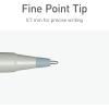 Pentonic Ballpoint Pens, 10 Count, Frosted Pale Pink Barrel with Red Ink, 0.7 mm Fine Point, Smooth Writing For Journaling & Note Taking (PEN13087)(Grey)