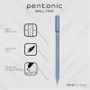 Pentonic Ballpoint Pens, 10 Count, Frosted Pale Pink Barrel with Red Ink, 0.7 mm Fine Point, Smooth Writing For Journaling & Note Taking (PEN13087)(Multicolor)