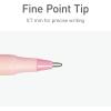 Pentonic Ballpoint Pens, 10 Count, Frosted Pale Pink Barrel with Red Ink, 0.7 mm Fine Point, Smooth Writing For Journaling & Note Taking (PEN13087)(Multicolor)