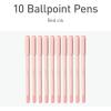Pentonic Ballpoint Pens, 10 Count, Frosted Pale Pink Barrel with Red Ink, 0.7 mm Fine Point, Smooth Writing For Journaling & Note Taking (PEN13087)(Pink)