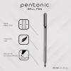 Pentonic Ballpoint Pens, 25 Count, Black Colored Ink, 1.0 mm Medium Point, Smooth Writing For Journaling & Note Taking (PEN12128)(10 Colors)