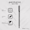 Pentonic Ballpoint Pens, 25 Count, Black Colored Ink, 1.0 mm Medium Point, Smooth Writing For Journaling & Note Taking (PEN12128)(Black)