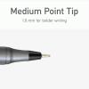 Pentonic Ballpoint Pens, 25 Count, Black Colored Ink, 1.0 mm Medium Point, Smooth Writing For Journaling & Note Taking (PEN12128)(Black)