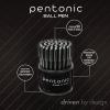 Pentonic Ballpoint Pens In Pen Organizer, Bulk 50 Count, Assorted Colored Ink (10 Different Colors), 1.0 mm Medium Point, Smooth Writing (PEN12177)(Multicolor)