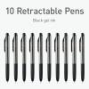 Pentonic GR-T Retractable Gel Pens, 24 Count, Assorted Color Ink (12 Black, 8 Blue, 4 Red), 0.7 mm Fine Point, Smooth Writing For Journaling (1002360)(Black)