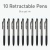Pentonic GR-T Retractable Gel Pens, 24 Count, Assorted Color Ink (12 Black, 8 Blue, 4 Red), 0.7 mm Fine Point, Smooth Writing For Journaling (1002360)(Blue)