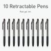 Pentonic GR-T Retractable Gel Pens, 24 Count, Assorted Color Ink (12 Black, 8 Blue, 4 Red), 0.7 mm Fine Point, Smooth Writing For Journaling (1002360)(Red)