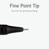 Pentonic Gel Pens, 24 Count, Mixed Pack (12 Assorted Color Pens, 12 Glitter Pens), Medium & Fine Point, Smooth Writing For Journaling (1002355)(Black  Blue  Red Gel)