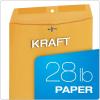 Quality Park 10 x 13 Clasp Envelopes, Gummed, Moisture-Activated Adhesive for Permanent Secure Seal, 28 lb Paper, Brown Kraft, 100/Box (QUA37897)(10 x 13)