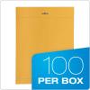 Quality Park 10 x 13 Clasp Envelopes, Gummed, Moisture-Activated Adhesive for Permanent Secure Seal, 28 lb Paper, Brown Kraft, 100/Box (QUA37897)(10 x 13)
