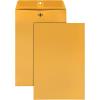 Quality Park 6 x 9 Clasp Envelopes, Clasp and Gummed Closures for Storing or Mailing, 28 lb Kraft Paper, 100 per Box (QUA37855)(10 x 15 Inches)