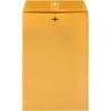 Quality Park 6 x 9 Clasp Envelopes, Clasp and Gummed Closures for Storing or Mailing, 28 lb Kraft Paper, 100 per Box (QUA37855)(10 x 15 Inches)