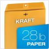 Quality Park 6 x 9 Clasp Envelopes, Clasp and Gummed Closures for Storing or Mailing, 28 lb Kraft Paper, 100 per Box (QUA37855)(10 x 15 Inches)