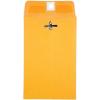 Quality Park 6 x 9 Clasp Envelopes, Clasp and Gummed Closures for Storing or Mailing, 28 lb Kraft Paper, 100 per Box (QUA37855)(4 x 6.375 Inches)