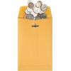 Quality Park 6 x 9 Clasp Envelopes, Clasp and Gummed Closures for Storing or Mailing, 28 lb Kraft Paper, 100 per Box (QUA37855)(5 x 7.5 Inches)