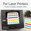 Redi-Tag Laser Printable Tabs, Permanent Index Tabs, Customizable Adhesive Labels, 5 Assorted Colors: Yellow, Red, Blue, Green, Orange, 1.125″ x 1.25″, 375 Per Pack (B39020)(375 labels)