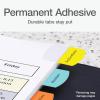 Redi-Tag Laser Printable Tabs, Permanent Index Tabs, Customizable Adhesive Labels, 5 Assorted Colors: Yellow, Red, Blue, Green, Orange, 1.125″ x 1.25″, 375 Per Pack (B39020)(375 labels)
