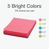 Redi-Tag Sticky Notes, Power Stick Notes, Adhesive Reminders, 3″ x 3″ Reusable Notes, Strong Adhesive Memos, Assorted Bright Colors, 8 Pack (1000975)(8 Pack)