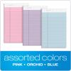 TOPS 5 x 8 Legal Pads, 6 Pack, Prism Brand, 2 Pink/2 Blue/2 Purple, Narrow Ruled, 50 Sheets Per Writing Pad, Made in USA (63016)(5″ x 8″)