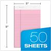 TOPS 5 x 8 Legal Pads, 6 Pack, Prism Brand, 2 Pink/2 Blue/2 Purple, Narrow Ruled, 50 Sheets Per Writing Pad, Made in USA (63016)(5″ x 8″)