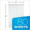 TOPS Spiral Steno Books, 6″ x 9″, Gregg Rule White Paper, Assorted Covers, 80 Sheets per Book/4 Books per Pack (80220)(White Paper)