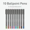 linc Pentonic Premium Ball Point Pen 1.0 mm Medium Point, 10-Count, Assorted Colors | Medium Point Featherlite Feel, Easy Flow Ink Technology, Sleek Matte Finish
