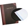 Adams Log Book, 8.13 x 10.38 Inches, Black Covers with Maroon Spine, 150 Pages (ARB810L15)